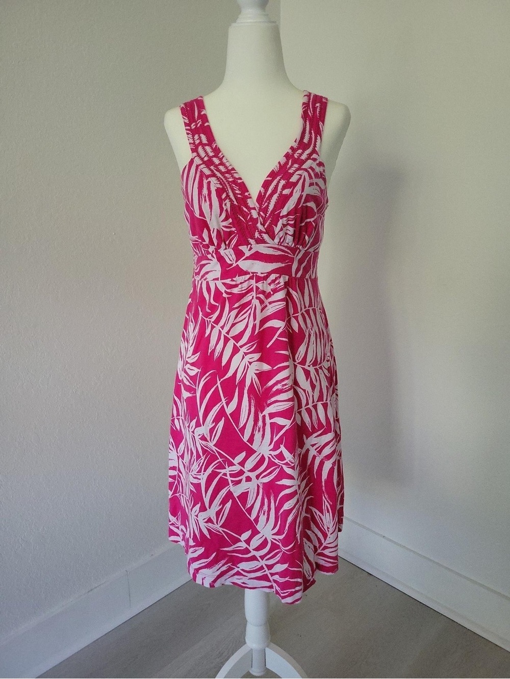Tommy Bahama tropical leaf print dress
